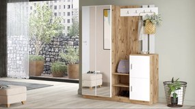 Predsieňová stena Houseland Visor borovica Atlantic/biela