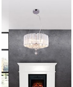 Globo 15091H - Krištáľový luster na lanku WALLA 4xE14/40W/230V