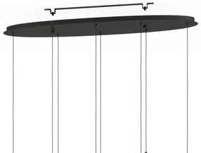 Eglo 390055 - LED Stmievateľný luster na lanku PARATEBUENO 8xLED/4,2W/230V čierna