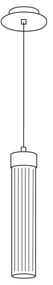 Kolarz 6009.30150 - Luster na lanku RAGGIO 1xE14/25W/230V striebro