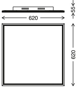 Telefunken 3010-06TF - LED Stmievateľný panel LED/36W/230V + DO