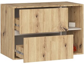 Skrinka pod umývadlo VAMI W90 2SZ dub artisan / kašmír