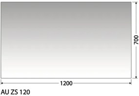Zrkadlo do kúpeľne Intedoor Austin 120x70 cm AU ZS 120