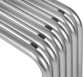 Kovová záhradná stolička v striebornej farbe Nokk – noo.ma