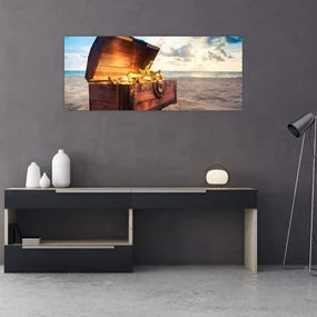 Obraz - Poklad na pláži (120x50 cm)