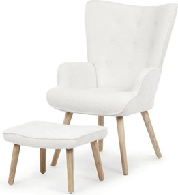 Relaxačné kreslo s podnožou AK-319 Farba: Biela