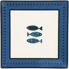 Štvorcové plytké taniere Ocean, 6 ks