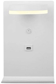 LED Nástenné svietidlo s nabíjačkou COMPACT LED/4W/230V