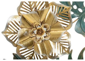 Kovová závesná dekorácia so vzorom kvetín Mauro Ferretti Campur -A-, 31 x 90 cm