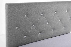 Čalúnená postel KARO, 200x180 Šedá - vogue 14