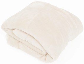 Baránková deka mikroplyš Exclusive 150 × 200 cm – Laura prírodná