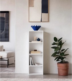 Biela knižnica 30x106x24 cm Cube – Casa Selección