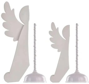 LED Vianočná dekorácia 20xLED/6xAA anjeli