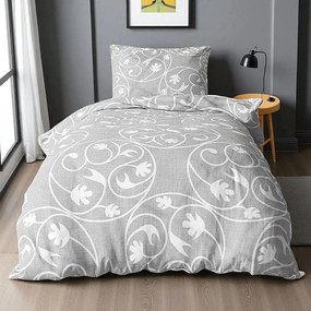 Bavlnené obliečky ARZA GREY 4-dielna sada 140x200 cm