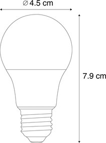 Sada 5 inteligentných stmievateľných LED žiaroviek E27 P45 Opal 4,9 W 470 lm 2200 – 4 000 K