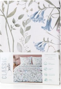 SATÉNOVÉ OBLIEČKY SPRING51 160X200 CM, 2 KS 70X80 CM KVETY