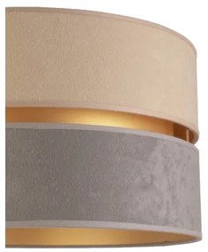 Duolla - Stojacia lampa DUO 1xE27/60W/230V pr. 44 cm béžová/šedá/biela