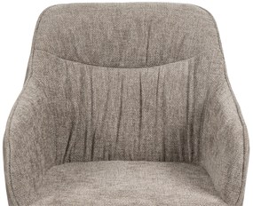 Noela Otočná jedálenská stolička látková LOREN sivá