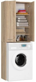 Kúpeľňová skrinka nad práčku FIN 2D dub sonoma