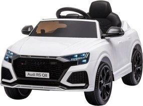 LEAN CARS Elektrické autíčko Audi RS Q8 LED MP3 diaľkové ovládanie biele
