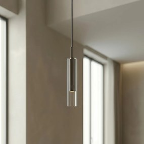 Moderný reflektor Gunmetal s čírym sklom pre 1-fázový koľajnicový systém - Slimline Loyce