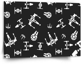 Sablio Obraz Star Wars Vesmírne lode Pattern - 150x110 cm