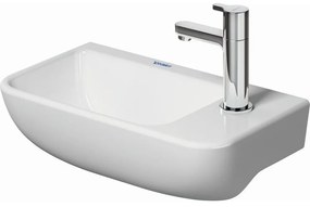 DURAVIT ME by Starck závesné umývadielko s otvorom vpravo, bez prepadu, 400 x 220 mm, biela matná, 0717403200