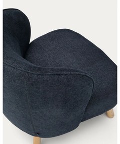 Ženilkové kreslo sivomodré Ulit – Kave Home