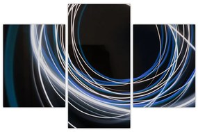 Obraz modrých liniek (90x60 cm)