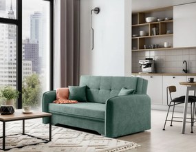 Rozkladacia 2-miestna pohovka LAINE, zelená