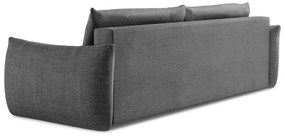 Tmavosivá rozkladacia pohovka 230 cm Leila – Makamii