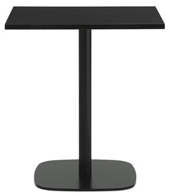 Stôl Form, výška 74,5 cm, malý, štvorcový – čierny dub
