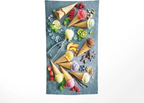 Rýchloschnúca XXL plážová osuška GELATTO farebná 150 x 210 cm, 100% mikrovlákno