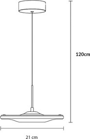 Brilagi - LED luster na lanku VERANO LED/15W/230V
