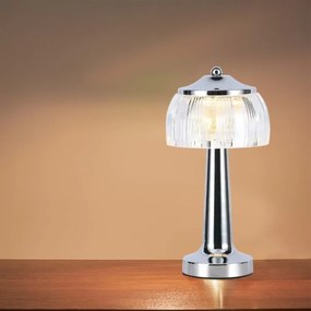 LED Stmievateľná stolná lampa LED/1W/5V 3000-6000K 1800 mAh chróm