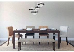 Stropné svietidlo Haga Ring, 4x transparentné sklenené tienidlo (výber z 3 farieb uchytenia)