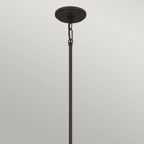 Quoizel QZ-BRECKEN-2P-OZ-OPAL - Stropné svietidlo na tyči BRECKEN 2xE27/60W/230V čierna/biela