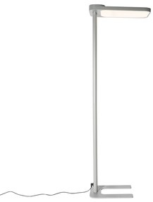 Denná stojaca lampa sivá štvorcová vrátane LED a stmievača - Guzo