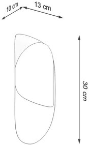 Sollux SL.1062 - Nástenné svietidlo TEAR 1xG9/40W/230V biela