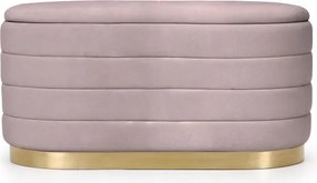 Taburetka BELLA pudrovo ružová