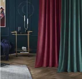 Elegantný zamatový čierny záves 140 x 280 cm