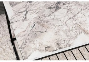 Konferenčný stolík ASUDE 43x95 cm čierna/biela