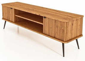 TV stolík z dubového dreva v prírodnej farbe 180x57 cm Kula - The Beds