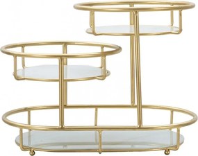 Stojan na kvety zlatý