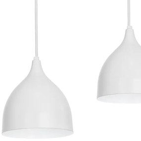 Luster na lanku NOAK 4xE27/15W/230V šedá