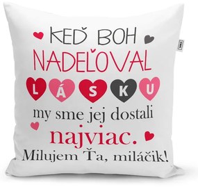 Sablio Vankúš Keď Boh nadeľoval lásku: 40x40 cm