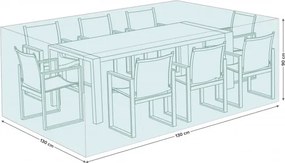 MI Obal na štvorcový stôl + stoličky 130x130x90cm