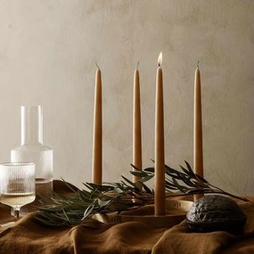 ferm LIVING Sviečka Dipped Candles Amber - set 2 ks