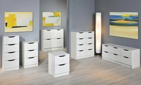 Komoda/nočný stolík Westphalen, biely