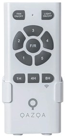 Inteligentný stropný ventilátor biely 132 cm vrátane LED stmievateľného v Kelvinoch s diaľkovým ovládaním - Sofio